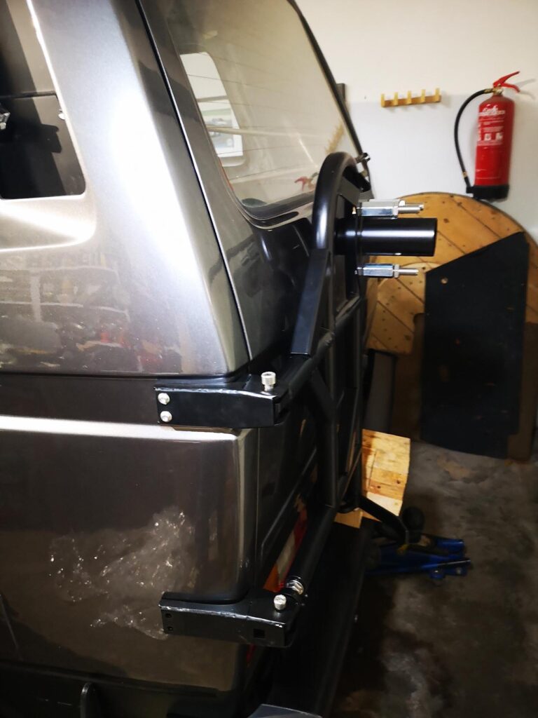 Soporte rueda posicionado