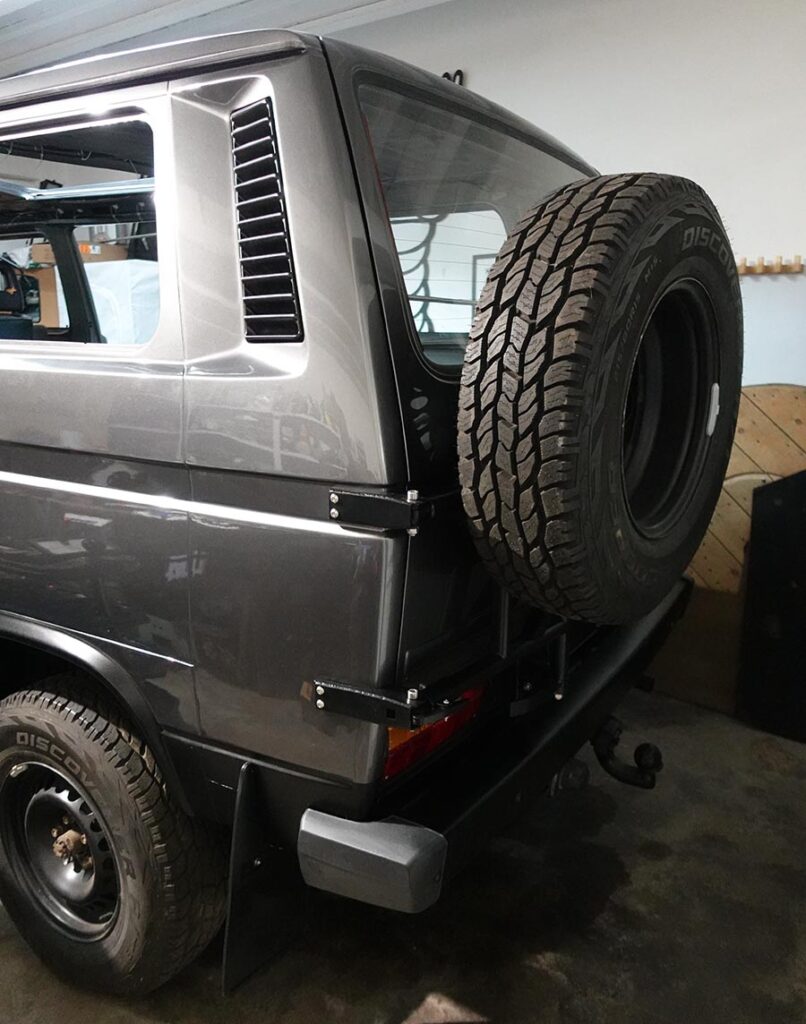 Resultado final de porta ruedas T3 Syncro